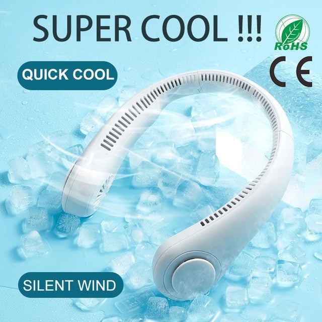 Adjustable USB Rechargeable Neck Fan