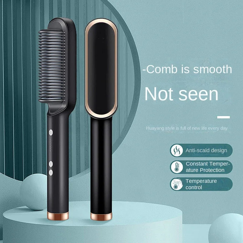 Professional 3In1 Electric comb Hair Straightener - Cool Craze