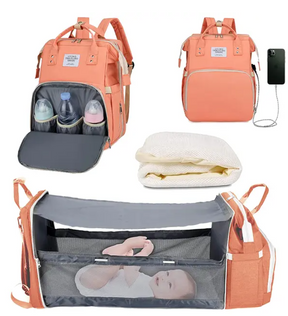 PORTABLE MULTIFUNCTIONAL BABY DIAPER BAG BACKPACK