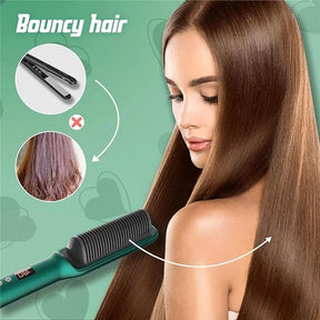 Professional 3In1 Electric comb Hair Straightener - Cool Craze