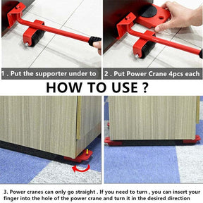 (5 In 1) Heavy Furniture Move Tool