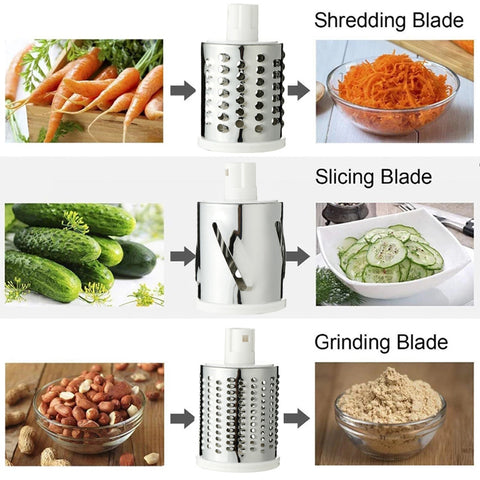 3 IN1 MANUAL VEGETABLE CUTTER SLICER